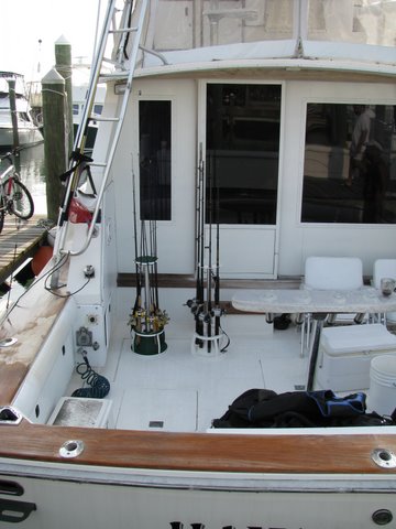 Stores neatly on the boat